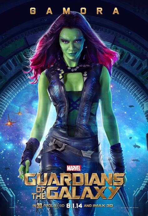 GEEK OUT! Gamora GUARDIANS OF THE GALAXY character poster | Midroad ...