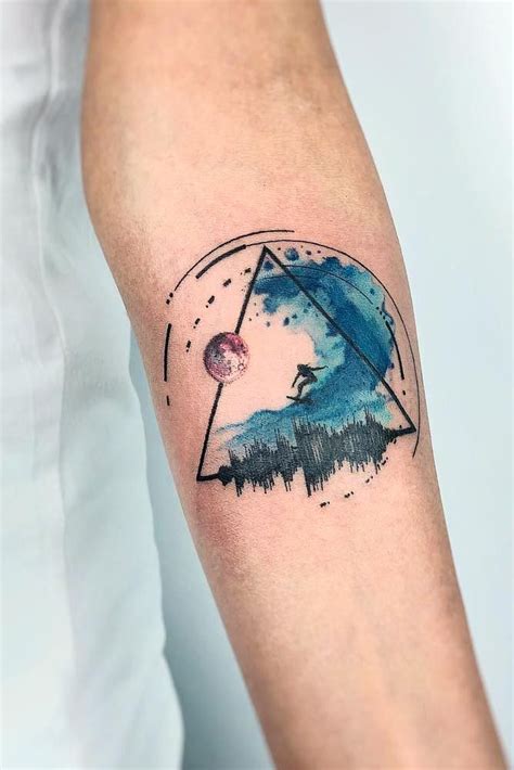 61 Gorgeous Looking Watercolor Tattoo Ideas | Geometric tattoo, Explore ...