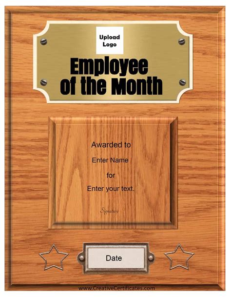 Printable Employee Of The Month