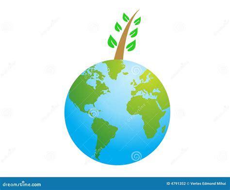 Green World Vector Illustration Picture. Image: 4791352