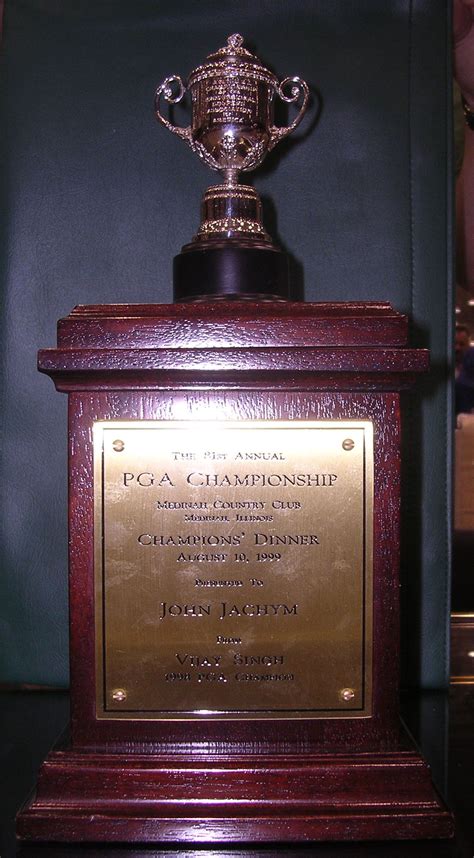 Lot Detail - Replica PGA Championship Trophy from Champions Dinner Hosted by Vijay Singh