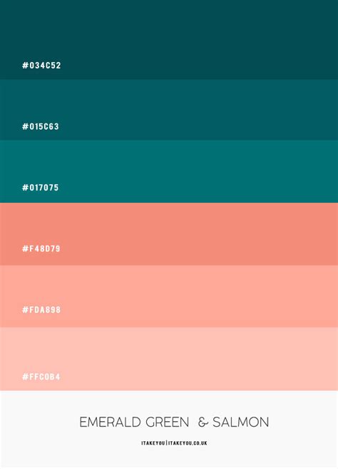 Green Teal and Salmon Colour Scheme, Salmon Pink Hex Color | Color ...