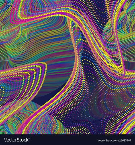 Vibrant seamless pattern iridescent chaotic Vector Image