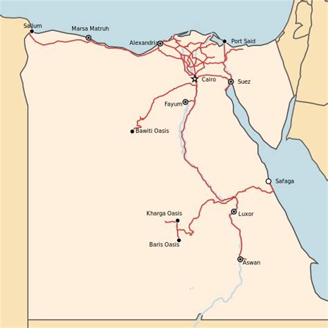 Railways in Egypt - Egyptian National Railways - Wikipedia | National railways, Egypt map ...