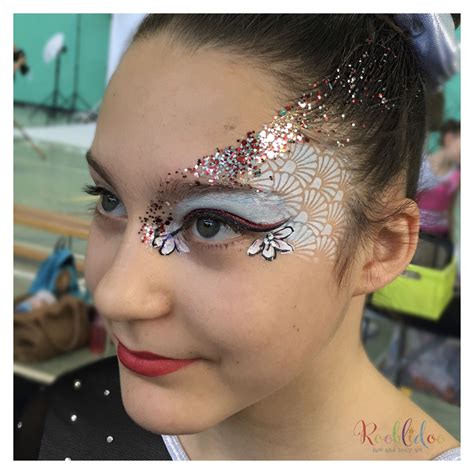 Gymnastics face paint designs by Rooblidoo | Glitter face paint, Eye ...