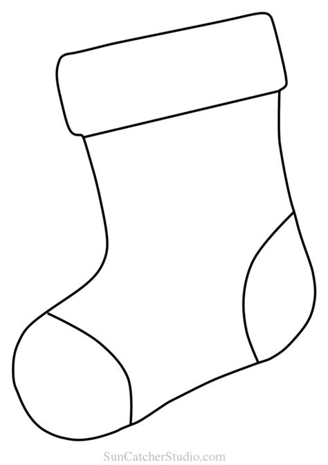 a christmas stocking coloring page