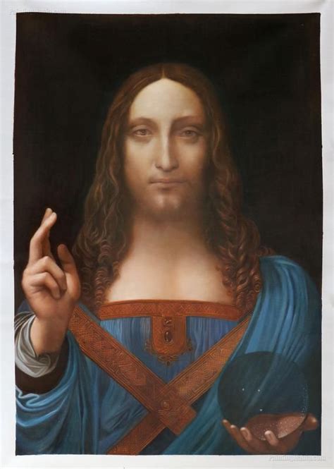 Salvator Mundi Leonardo Da Vinci Hand-painted Oil Painting Reproduction ...