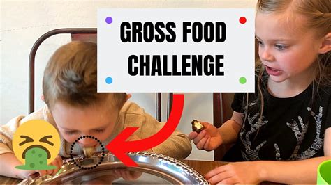 GROSS FOOD CHALLENGE - YouTube