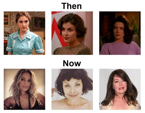 [Media] The 3 Twin Peaks Girls then and now, Mädchen Amick aged like a ...