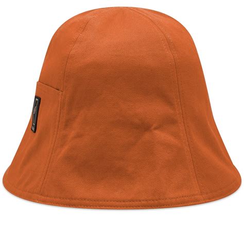 Acne Studios Men's Bernard Twill Bucket Hat in Rust Red/Brown Acne Studios
