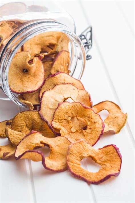 Dried Apple Slices and Cinnamon. Stock Photo - Image of apple ...