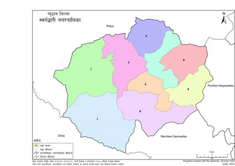 Map of Swargadwari Municipality, Pyuthan, Nepal – Nepal Archives