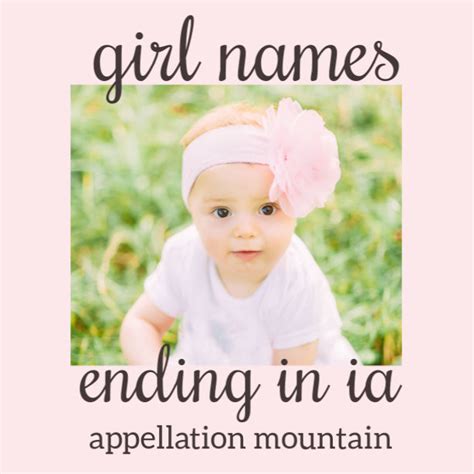 girl names ending in ia Archives - Appellation Mountain