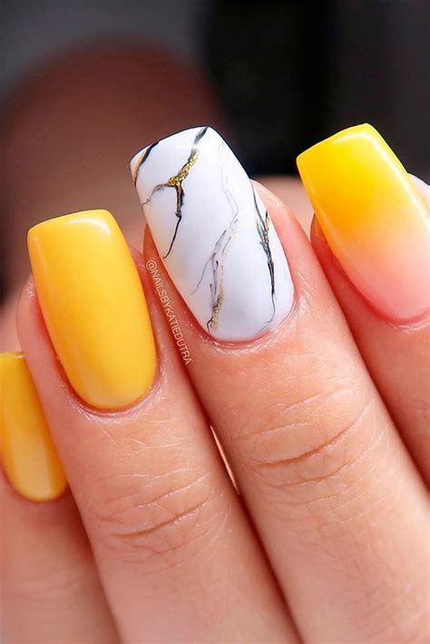 Bright Marble Nial Art #brightnails #marblenails ★ Easy, cute and fun ...