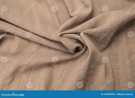 Cotton Beige Fabric Pattern Stock Image - Image of fiber, fabric: 196283953