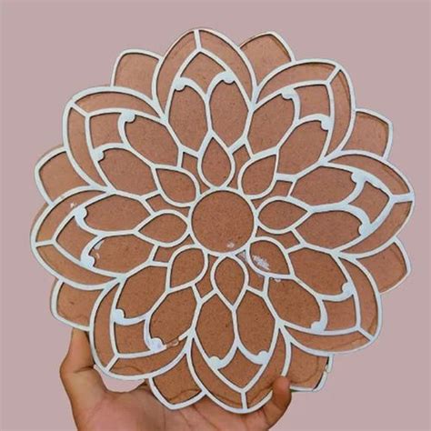 Rangoli Mat With Decorative Design Options Of Flower, Lotus And Om Shapes at Rs 75/piece ...