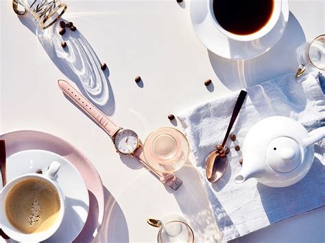 coffee, table, watch, pink, white, teapot, drink, food, spoon, reflection | Pxfuel