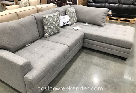 True Innovations Fabric Sofa Chaise Sectional | Costco Weekender