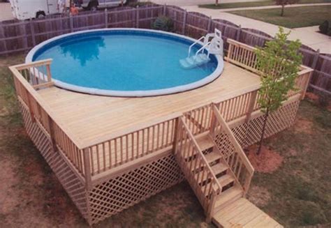 10+ Round Pool Deck Designs – ZYHOMY