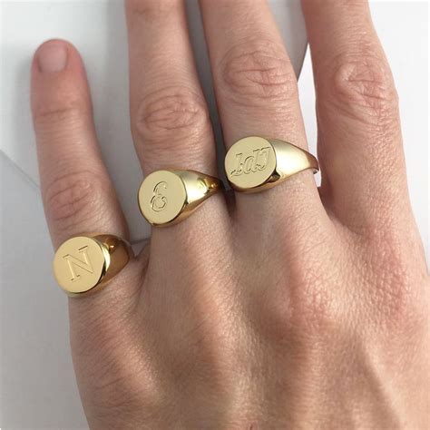 Gold Signet Ring Men's Pinky Ring Custom Gifts for Men - Etsy | Signet ring men, Mens pinky ring ...