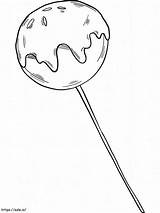 Lollipop Candy coloring Page sketch template
