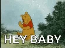 Pooh Hey Baby GIF - Pooh HeyBaby RaiseEyebrow - Discover & Share GIFs