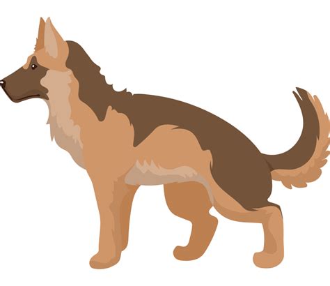 German shepherd dog mascot domestic 24088036 PNG