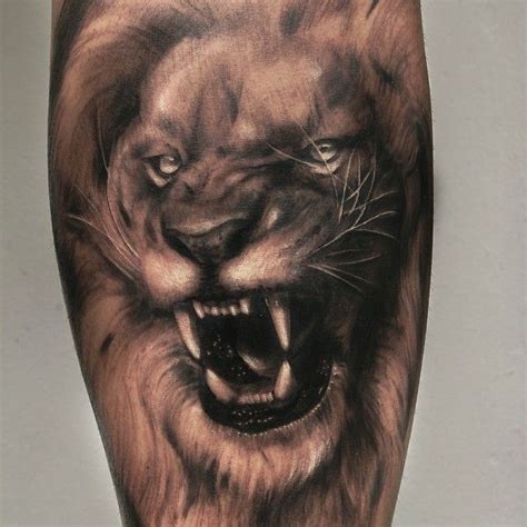 Tattoo of a fierce lion by Yomico Moreno | Intenze ink Spiral Tattoos ...