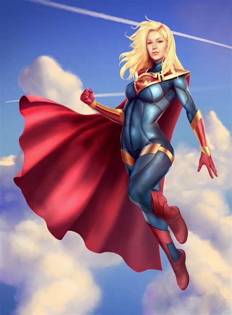 ArtStation - Supergirl Injustice 2 - Melissa Benoist (fan art)