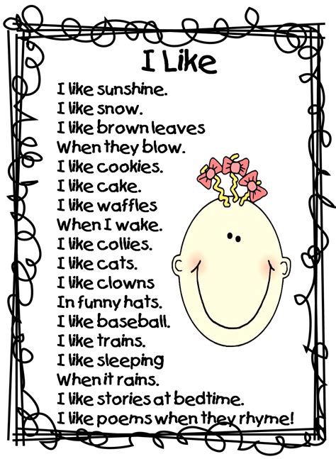 I like poem...Intro to poetry lesson...have kids write "I Like Poem"...so simple and fun ...