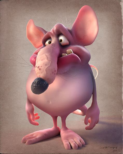 ArtStation - Cartoon Rat, Felipe Van Rompaey | Cartoon rat, Drawing artwork, Character design