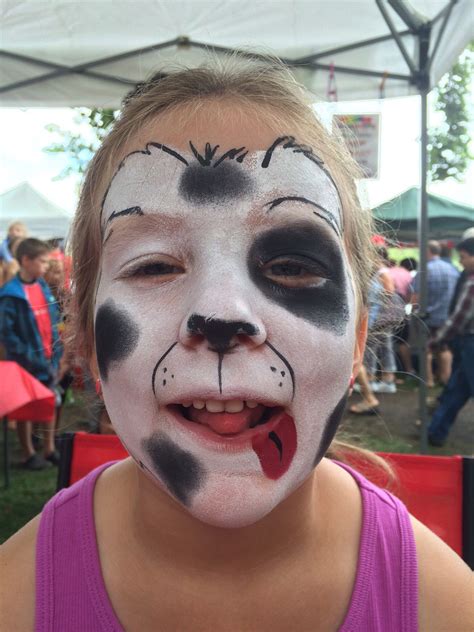 Dalmatian puppy | Carnival face paint, Dalmatian puppy, Face painting