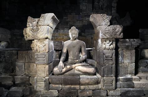 Buddha Statue and Six Mudras - Taman Wisata Candi