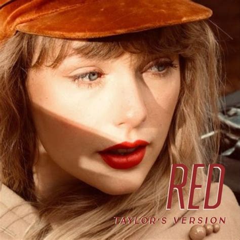 Taylor Swift Red (Taylor's Version) album cover concept