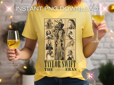 Taylor Swift the Fearless Eras Png Vintage 90s Style Eras Tour Png ...