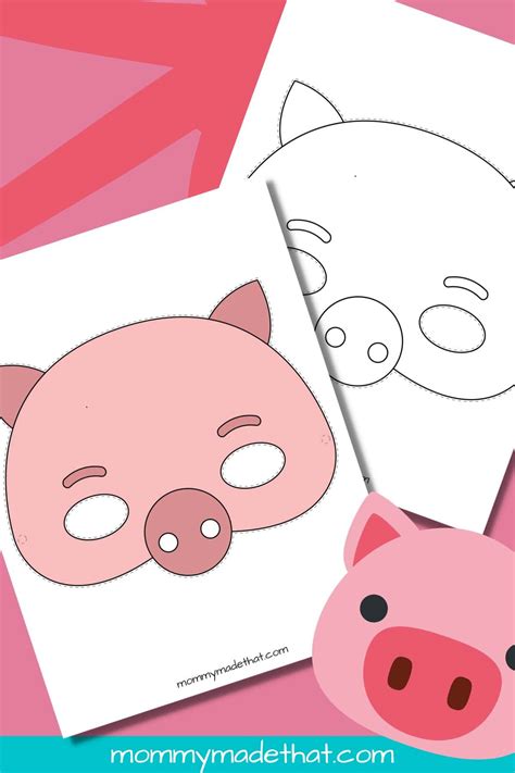 Pig Mask Template (Free Printables!)