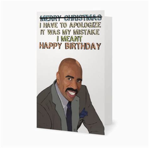 Steve Harvey Birthday Meme Steve Harvey Funny Birthday Card Meme Humor ...