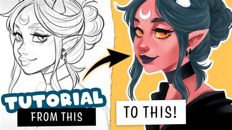 🎓 How to color WITHOUT lineart ️ Digital Art Tutorial in 2020 (With images) | Digital art ...
