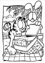 Garfield Coloring Pages sketch template