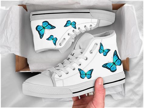 Realistic Butterfly Shoes | Custom Canvas Sneakers For Kids & Adults