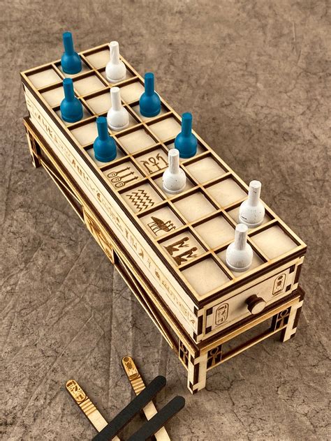 SENET The Ancient Egyptian Board Game Strategic Beautiful | Etsy