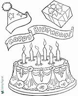 Birthday Coloring Pages sketch template