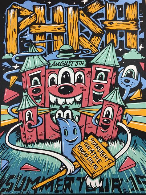 Phish - 2015 Mike Greg Poster Kansas City Starlight Theatre | Phish posters, Screen print poster ...