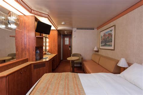 Interior Cabin with French Door on Carnival Miracle Cruise Ship ...