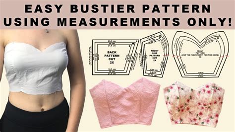 HOW TO MAKE A SWEETHEART BUSTIER PATTERN WITH MEASUREMENTS | PATTERNS ...