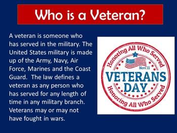 Veterans Day PowerPoint | Veteran's Day Power Point by Green Apple Lessons