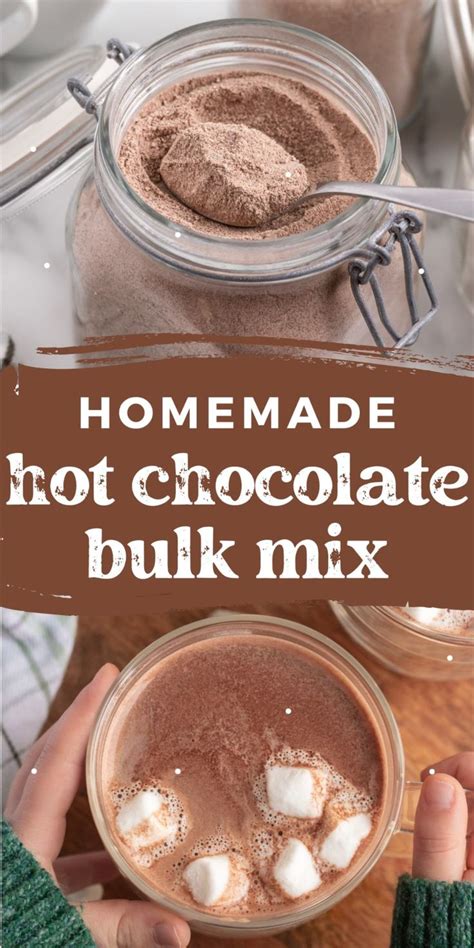 Homemade Bulk Hot Chocolate Mix in 2024 | Homemade hot chocolate mix, Homemade hot chocolate ...