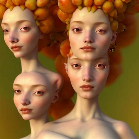 A portrait of joyful Queen of peach fruits fairies, | Stable Diffusion | OpenArt