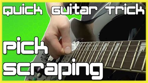 Pick Slide Guitar Lesson: 5 Techniques | Quick Tricks Pick Scrape - YouTube