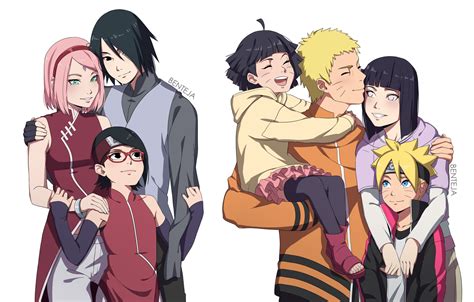 My Fan art of the Uchiha and Uzumaki Family. Still can't get enough of episode 95! #naruto # ...